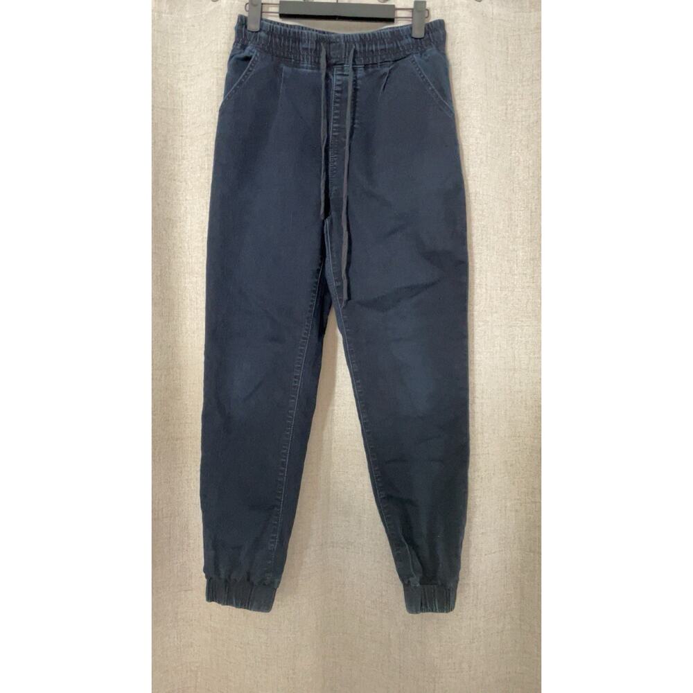 VIP Cargo Jogger Pants Jr Size 5/27 PullOn Elastic Waistband Ankle Stretch Blue